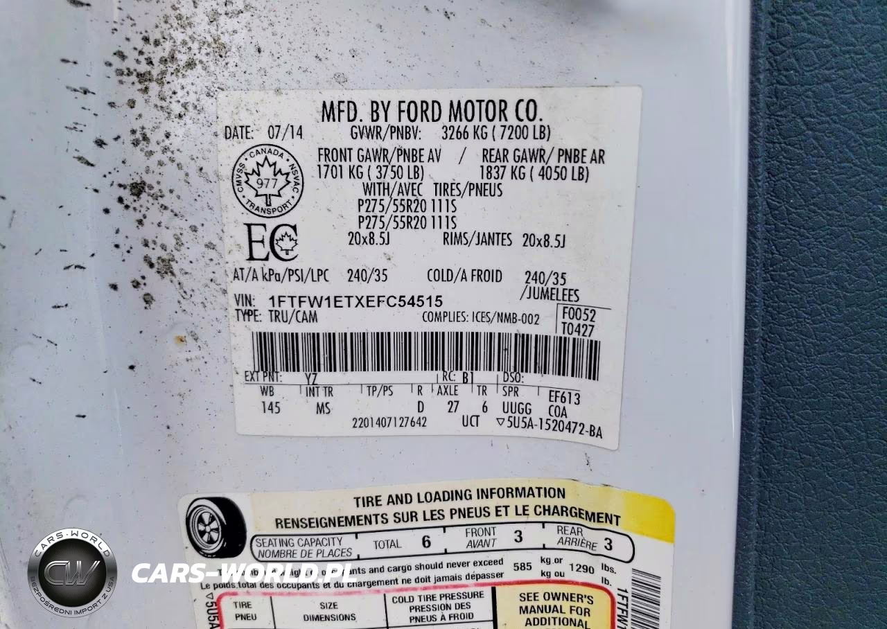 2014 Ford F150 Supercrew VIN:1FTFW1ETXEFC54515 - 12