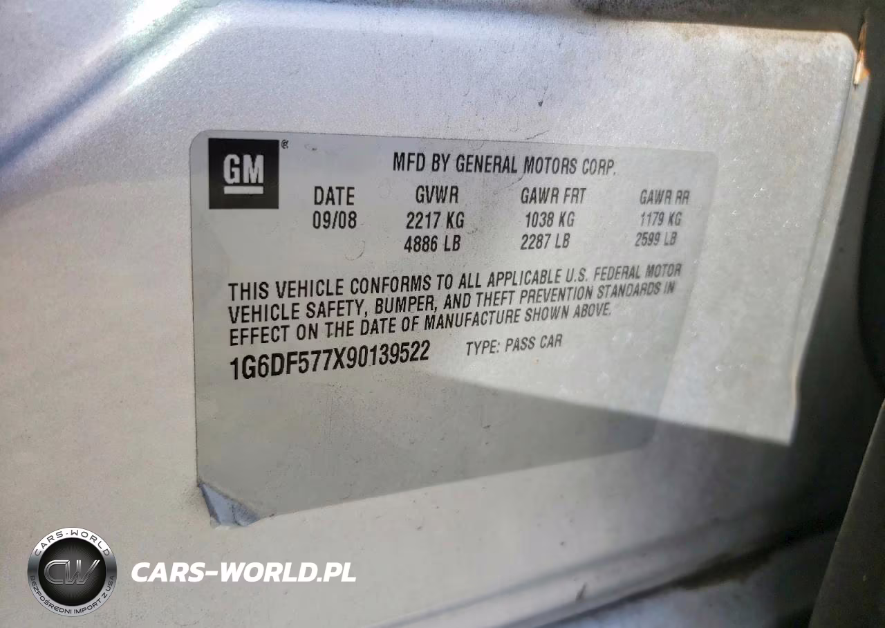 2009 Cadillac Cts VIN:1G6DF577X90139522 - 13