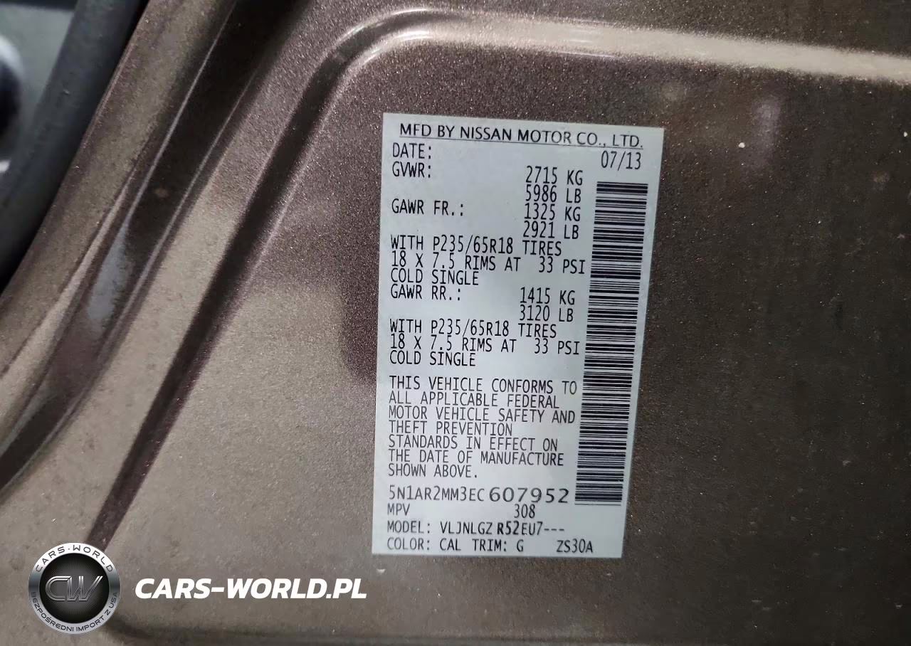 2014 Nissan Pathfinder S VIN:5N1AR2MM3EC607952 - 13