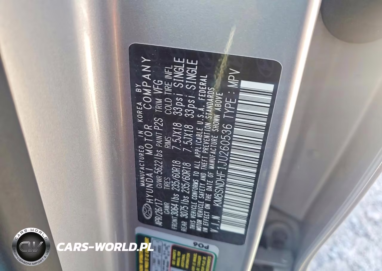 2018 Hyundai Santa Fe Se VIN:KM8SNDHF1JU260536 - 13