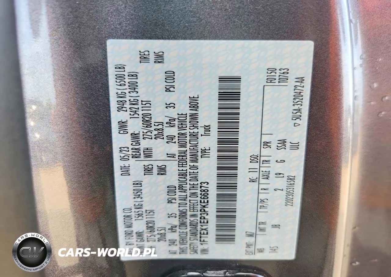 2023 Ford F150 Super Cab VIN:1FTEX1EP3PKE66873 - 12
