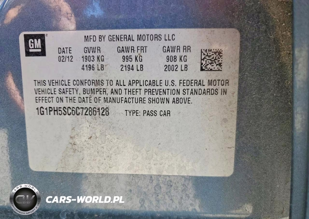 2012 Chevrolet Cruze Ltz VIN:1G1PH5SC6C7286128 - 12