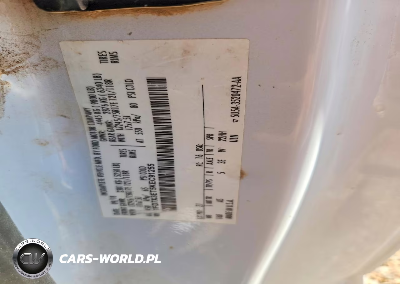 2019 Ford F350 Super Duty VIN:1FD7X3ET5KEC91255 - 12