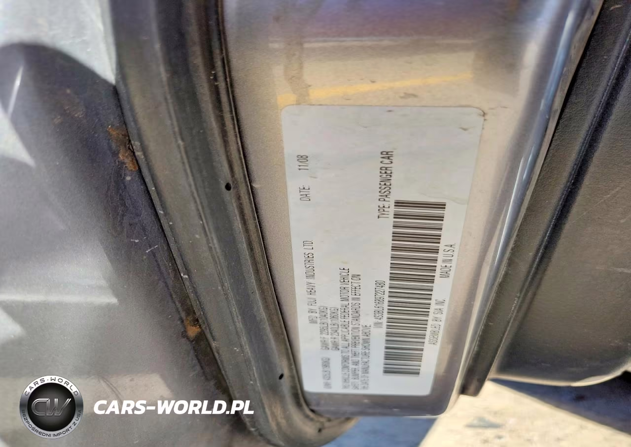 2009 Subaru Legacy 2.5I VIN:4S3BL616897227480 - 12