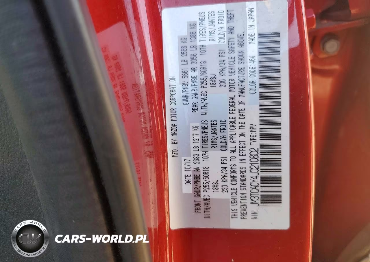 2018 Mazda Cx-9 Touring VIN:JM3TCACY4J0210802 - 13