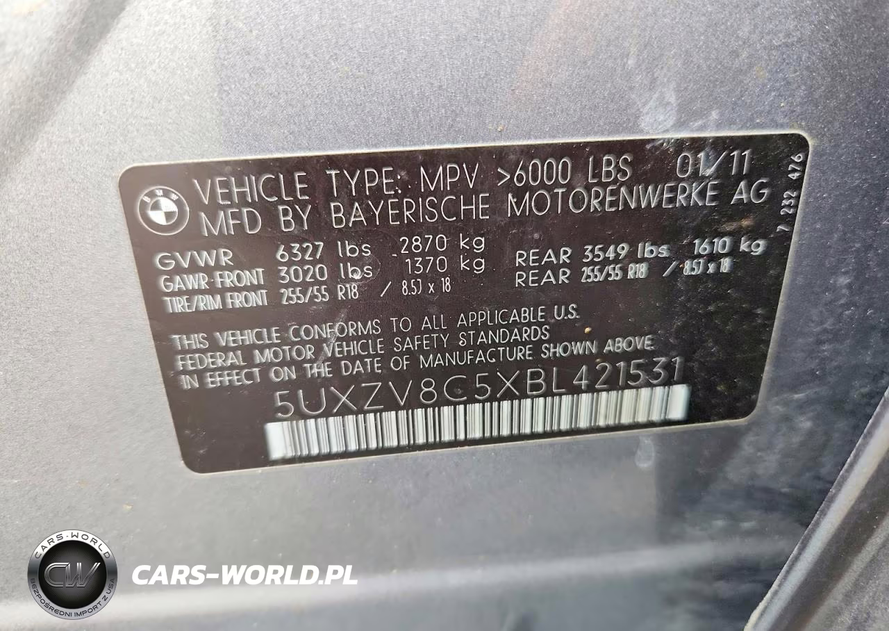 2011 BMW X5 xDrive50I VIN:5UXZV8C5XBL421531 - 12
