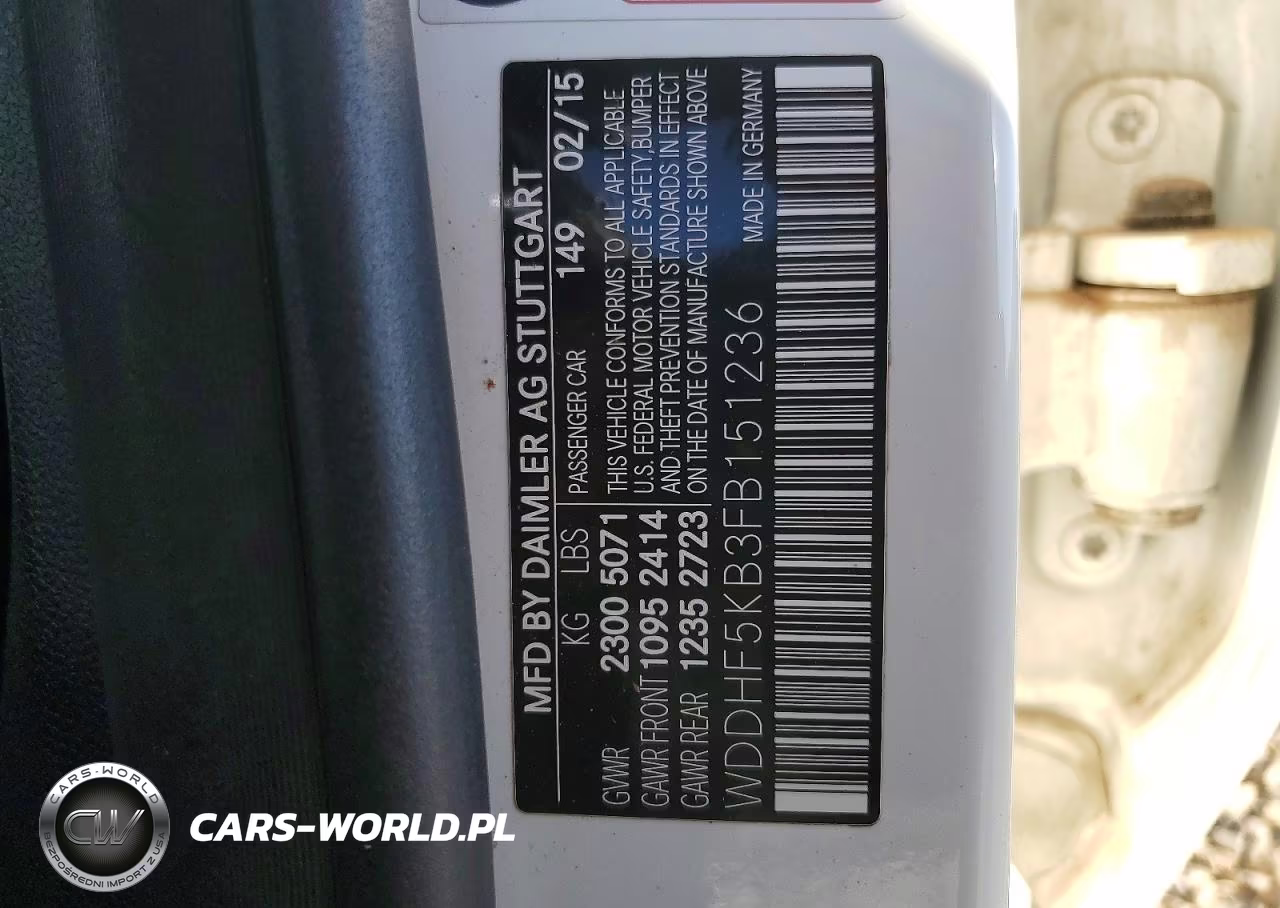 2015 Mercedes-Benz E 350 VIN:WDDHF5KB3FB151236 - 12