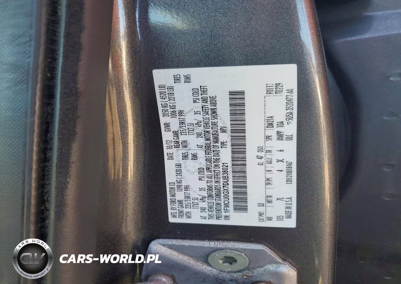 2013 Ford Escape Se VIN:1FMCU0GX7DUB38021 - 13