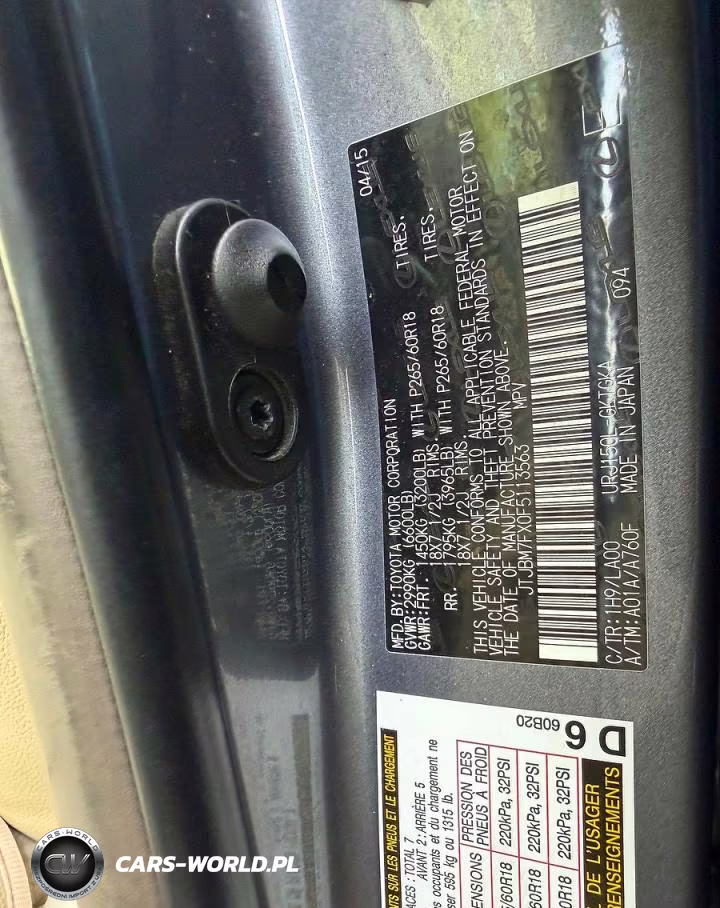 2015 Lexus Gx 460 VIN:JTJBM7FX0F5113563 - 10