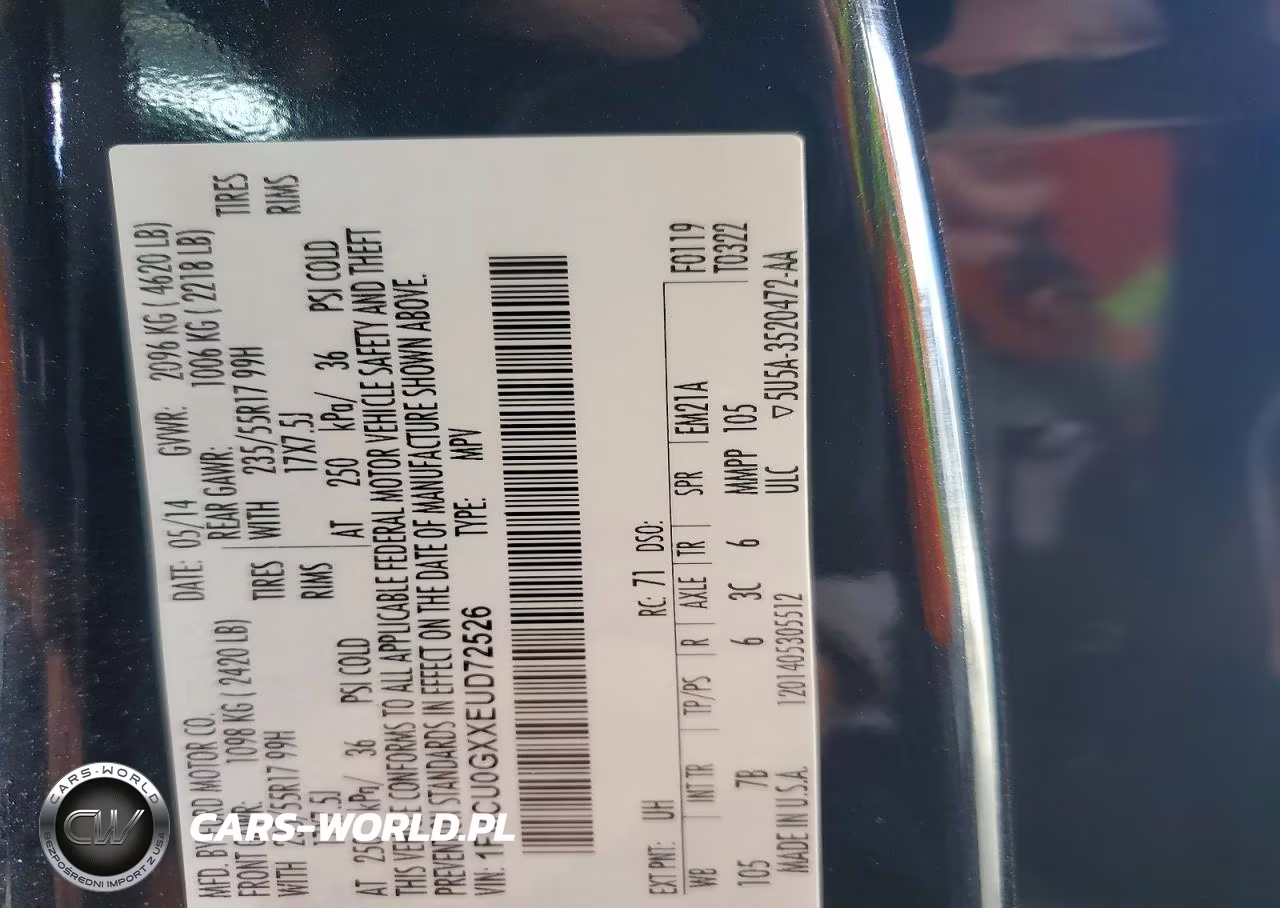 2014 Ford Escape Se VIN:1FMCU0GXXEUD72526 - 13