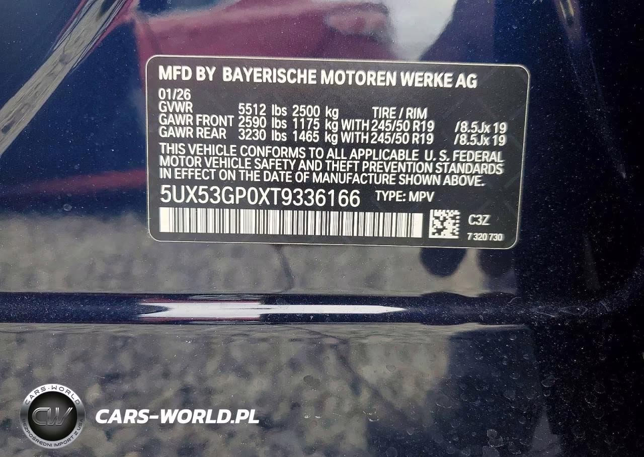 2026 BMW X3 30 xDrive VIN:5UX53GP0XT9336166 - 13