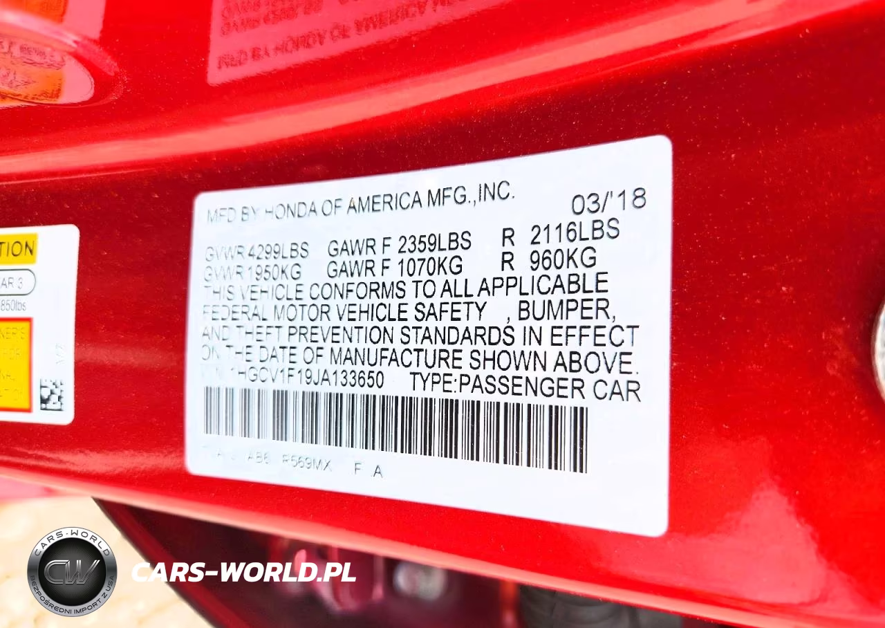 2018 Honda Accord Lx VIN:1HGCV1F19JA133650 - 12