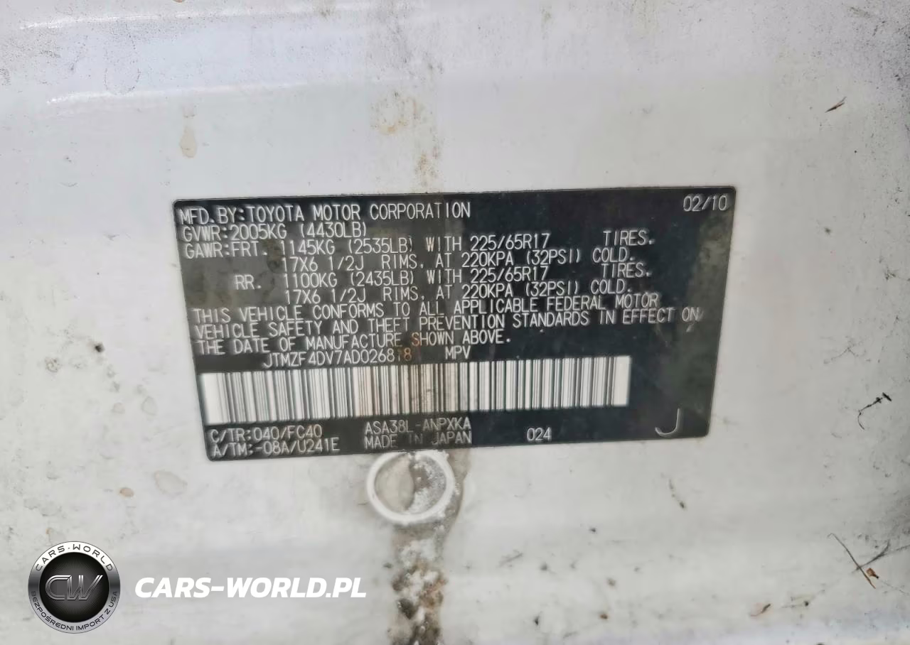 2010 Toyota Rav4 Base VIN:JTMZF4DV7AD026818 - 13