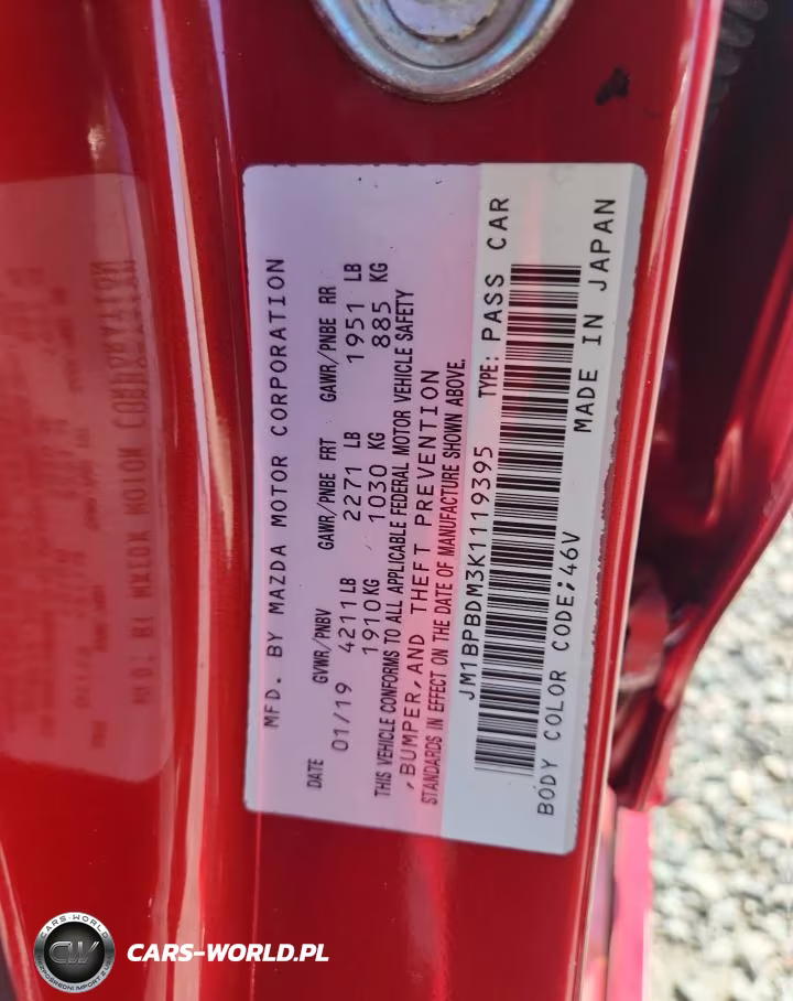 2019 Mazda 3 Preferred VIN:JM1BPBDM3K1119395 - 12