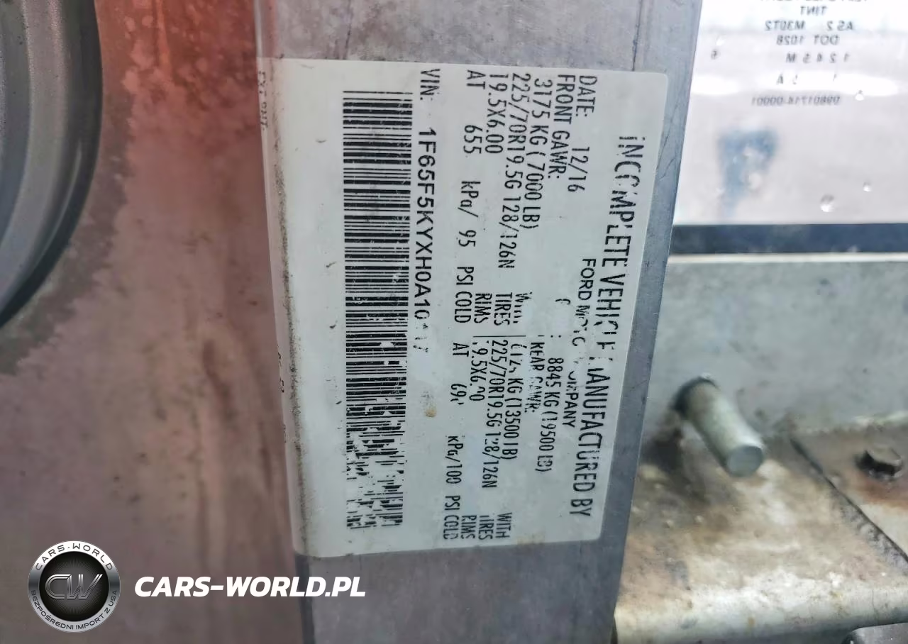 2017 Ford F59 VIN:1F65F5KYXH0A10117 - 9