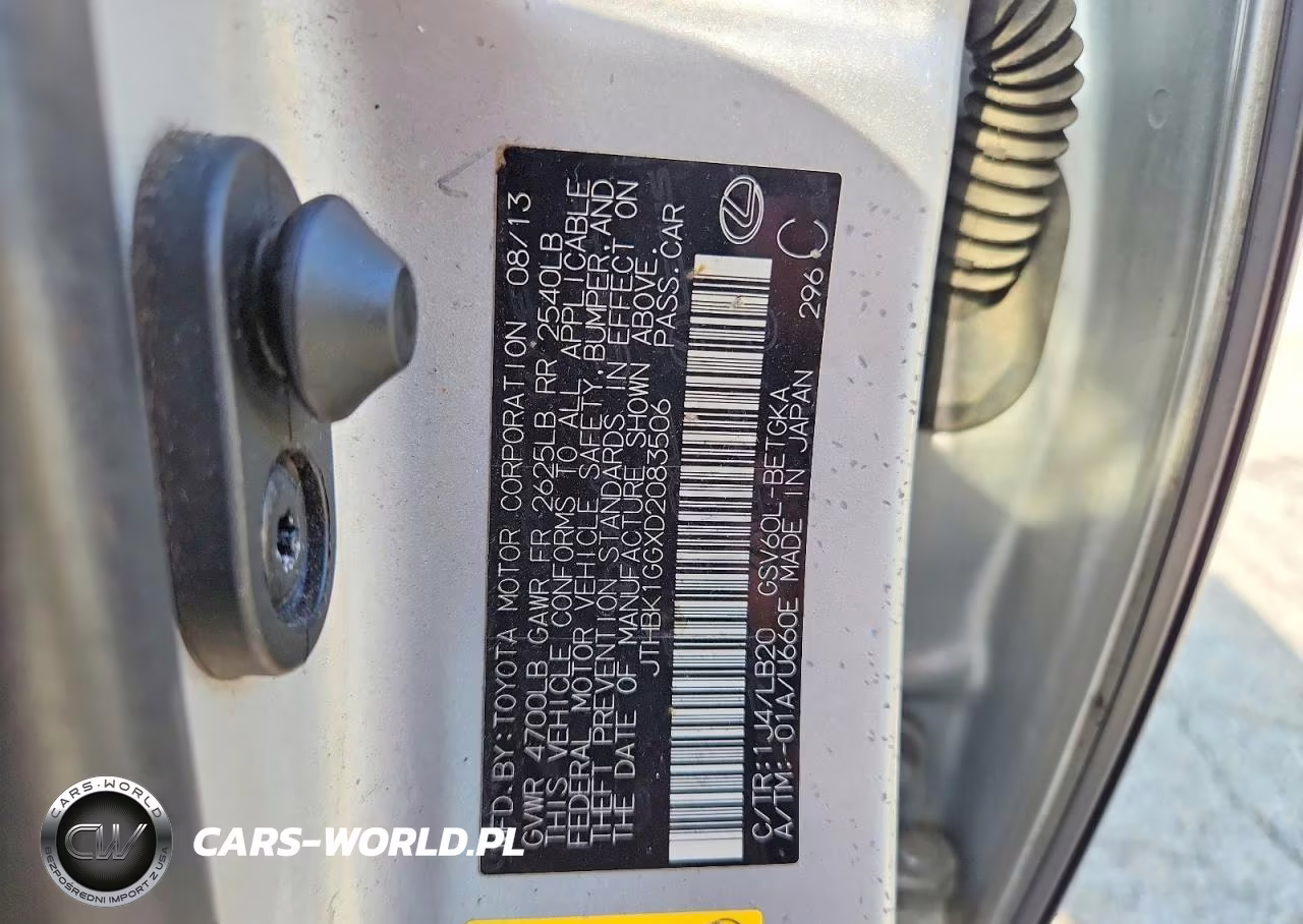 2013 Lexus Es 350 VIN:JTHBK1GGXD2083506 - 12