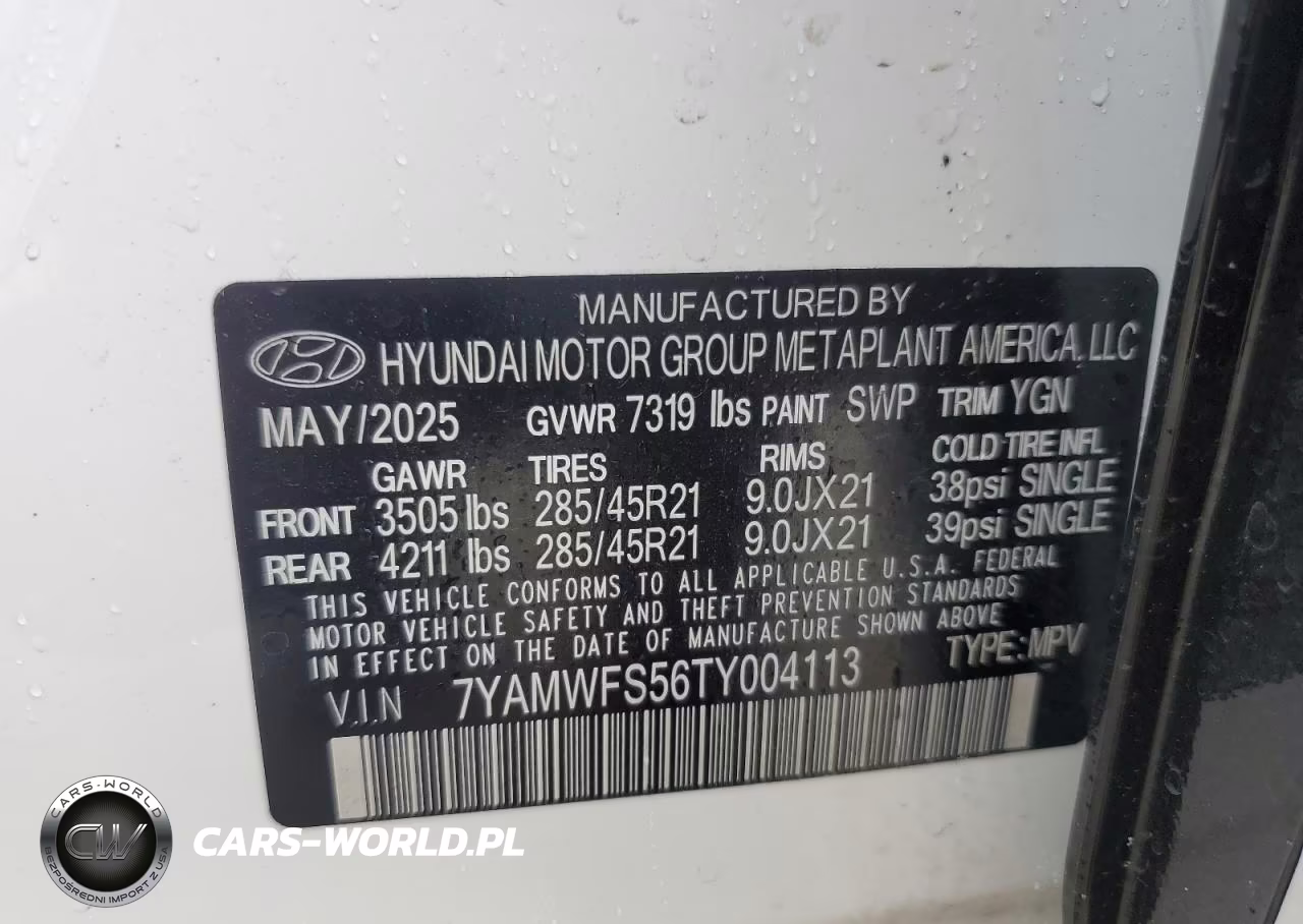 2026 Hyundai Ioniq 9 Limited Limited VIN:7YAMWFS56TY004113 - 13
