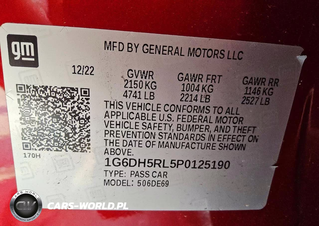 2023 Cadillac Ct4-V VIN:1G6DH5RL5P0125190 - 13
