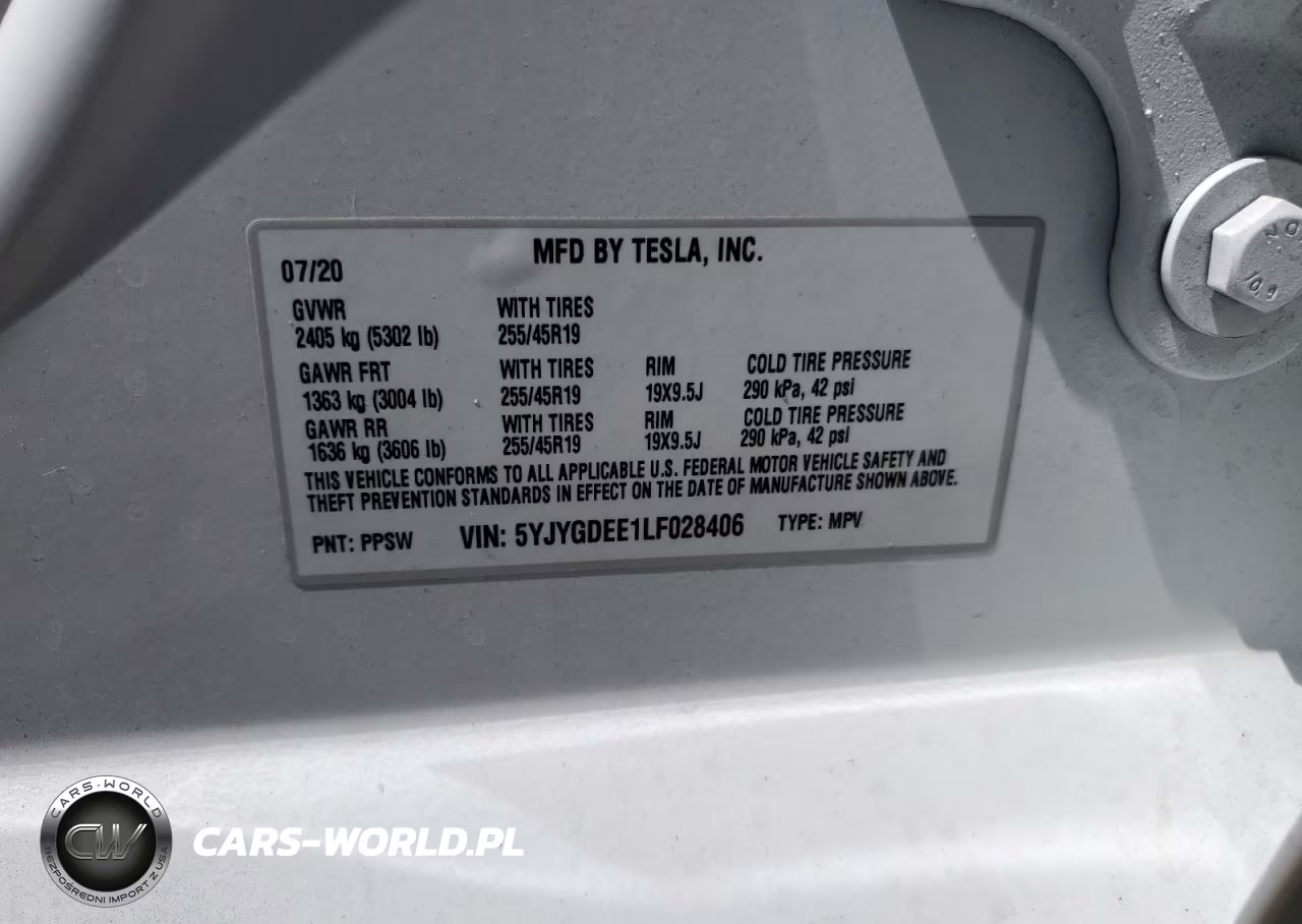 2020 Tesla Model Y VIN:5YJYGDEE1LF028406 - 12