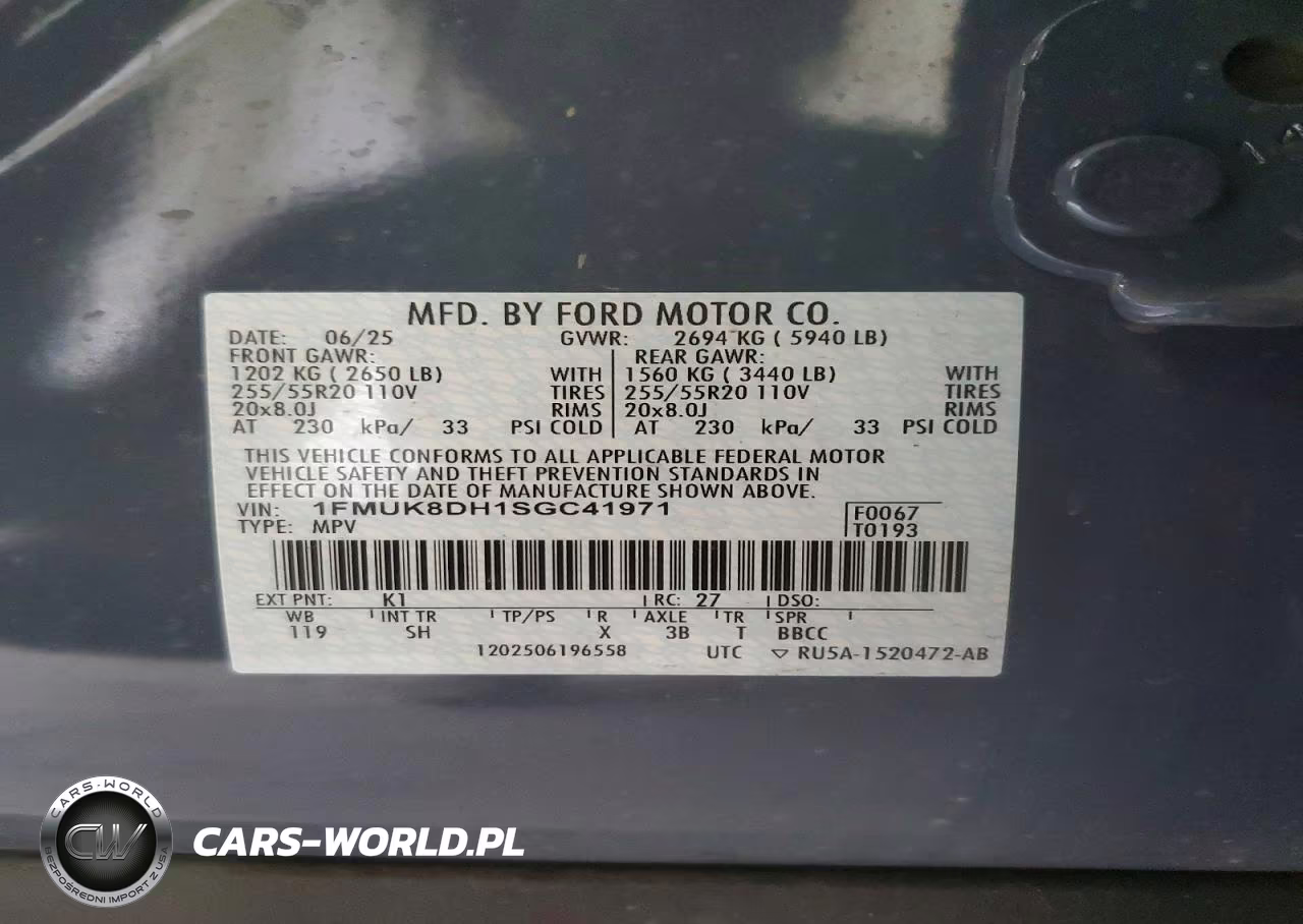2025 Ford Explorer Active VIN:1FMUK8DH1SGC41971 - 13