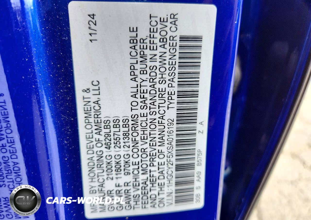 2025 Honda Accord Hybrid Sport VIN:1HGCY2F5XSA016192 - 13