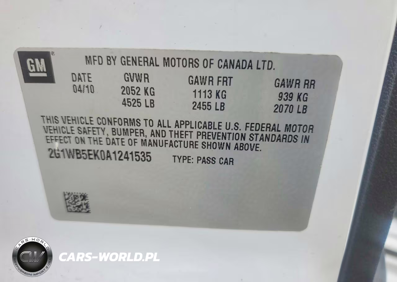 2010 Chevrolet Impala Lt VIN:2G1WB5EK0A1241535 - 12