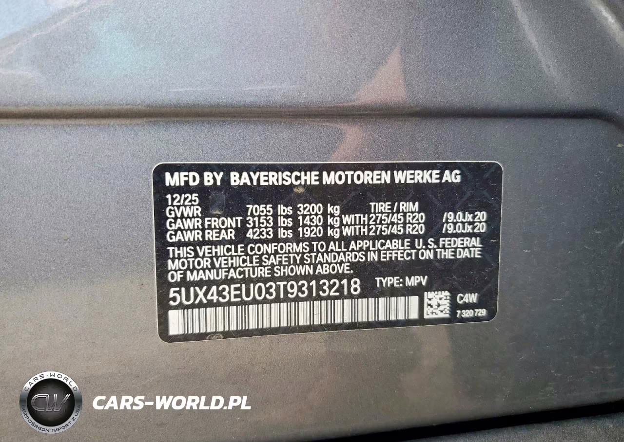2026 BMW X5 xDrive50E VIN:5UX43EU03T9313218 - 13