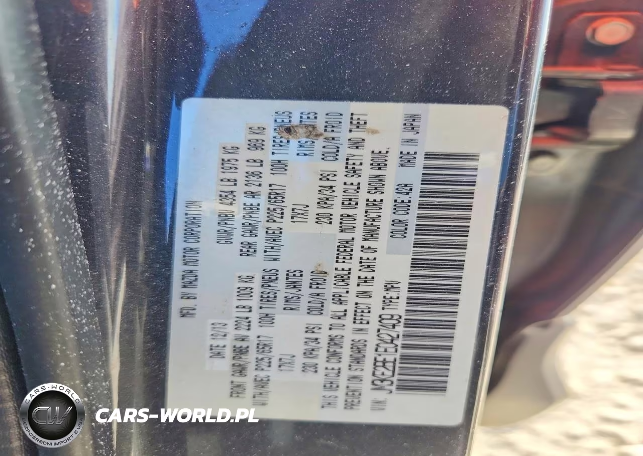 2014 Mazda Cx-5 Sport VIN:JM3KE2BE1E0427409 - 14