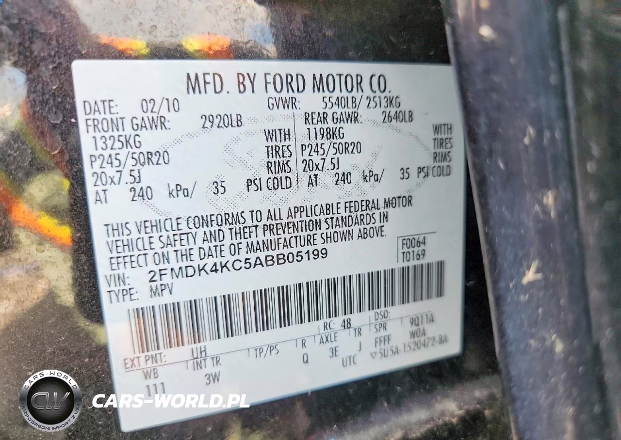 2010 Ford Edge Limited VIN:2FMDK4KC5ABB05199 - 13