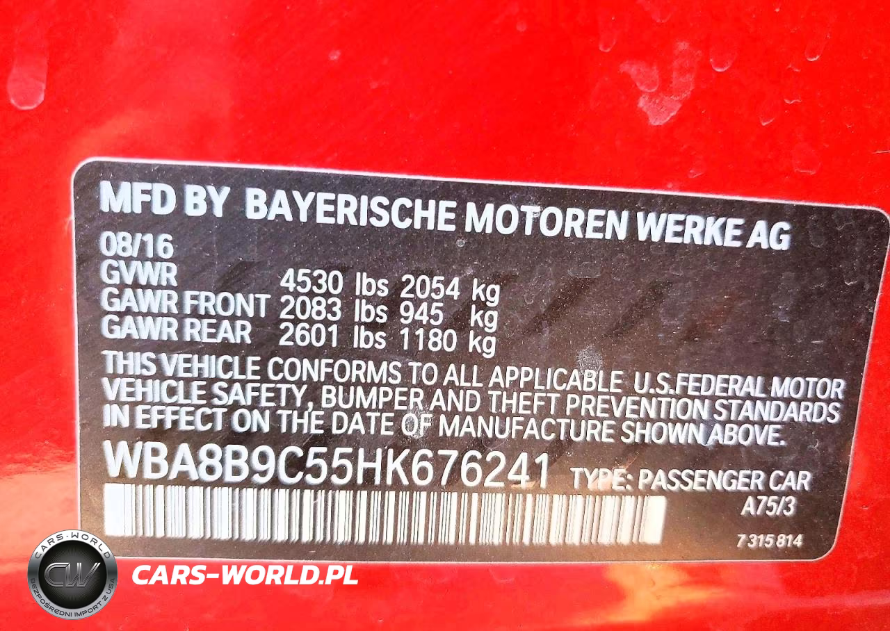 2017 BMW 330 I VIN:WBA8B9C55HK676241 - 13