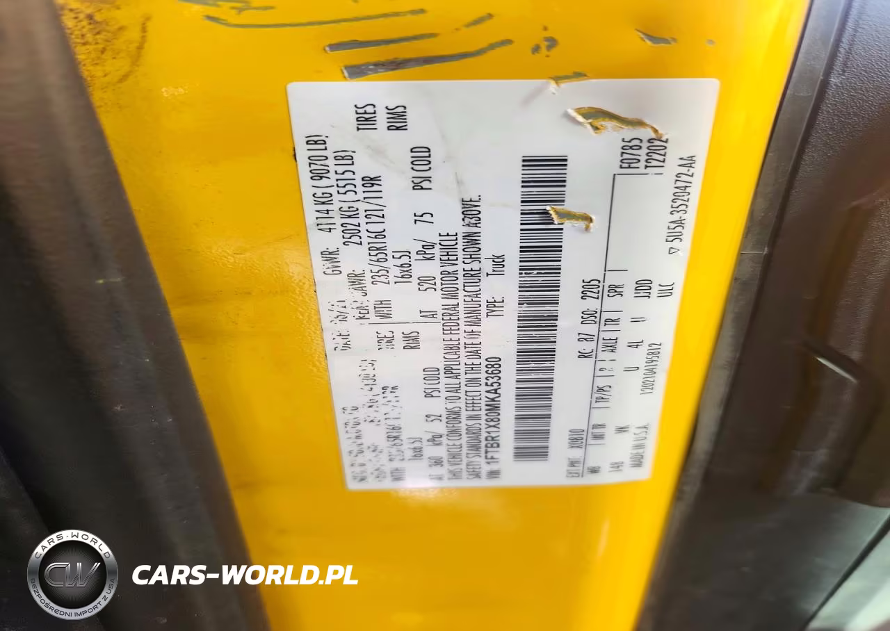 2021 Ford Transit 250 Delivery Van VIN:1FTBR1X80MKA53680 - 13