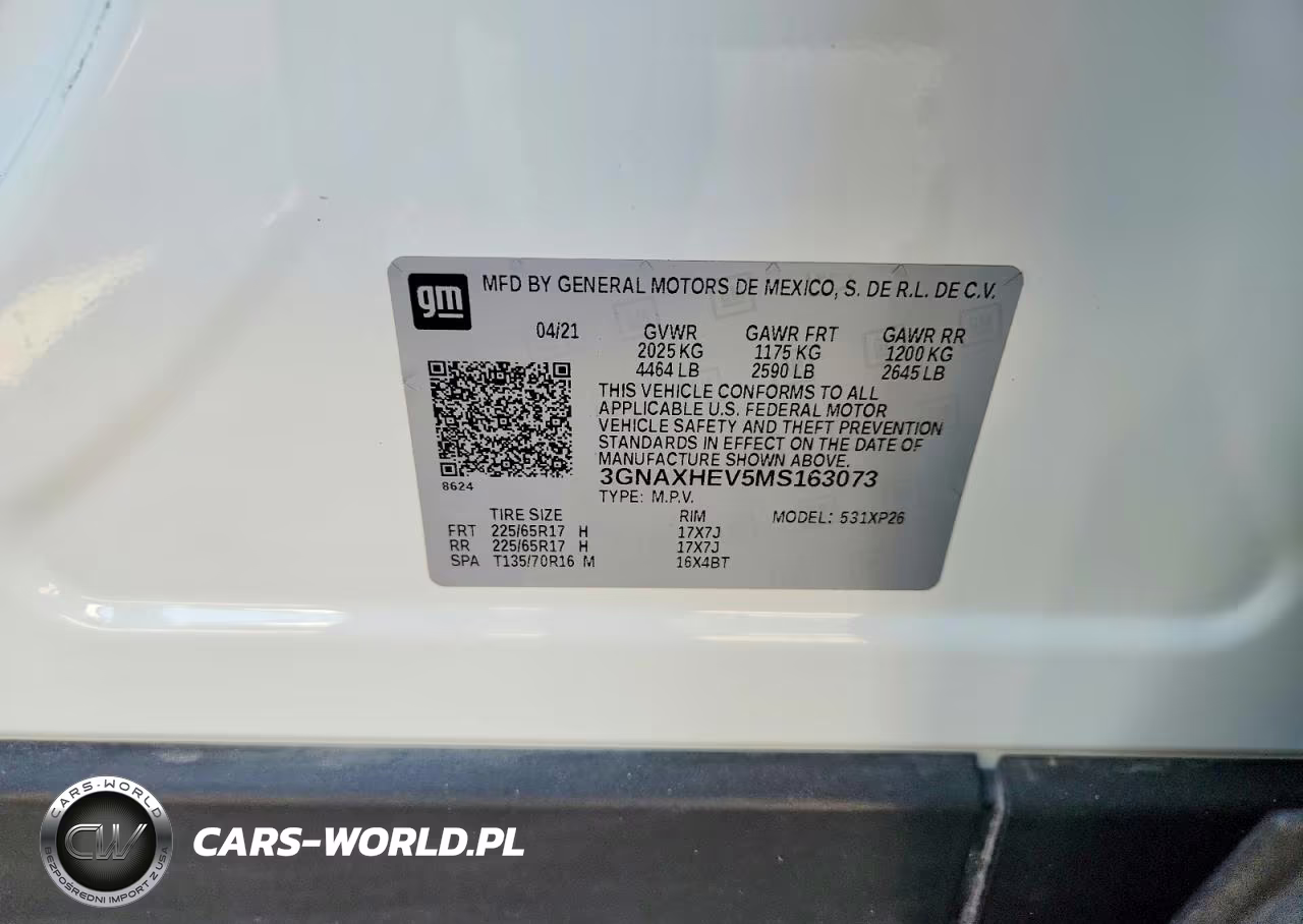 2021 Chevrolet Equinox Ls VIN:3GNAXHEV5MS163073 - 13