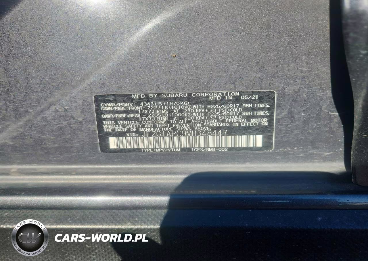 2021 Subaru Crosstrek Premium VIN:JF2GTAPC9MH348447 - 12