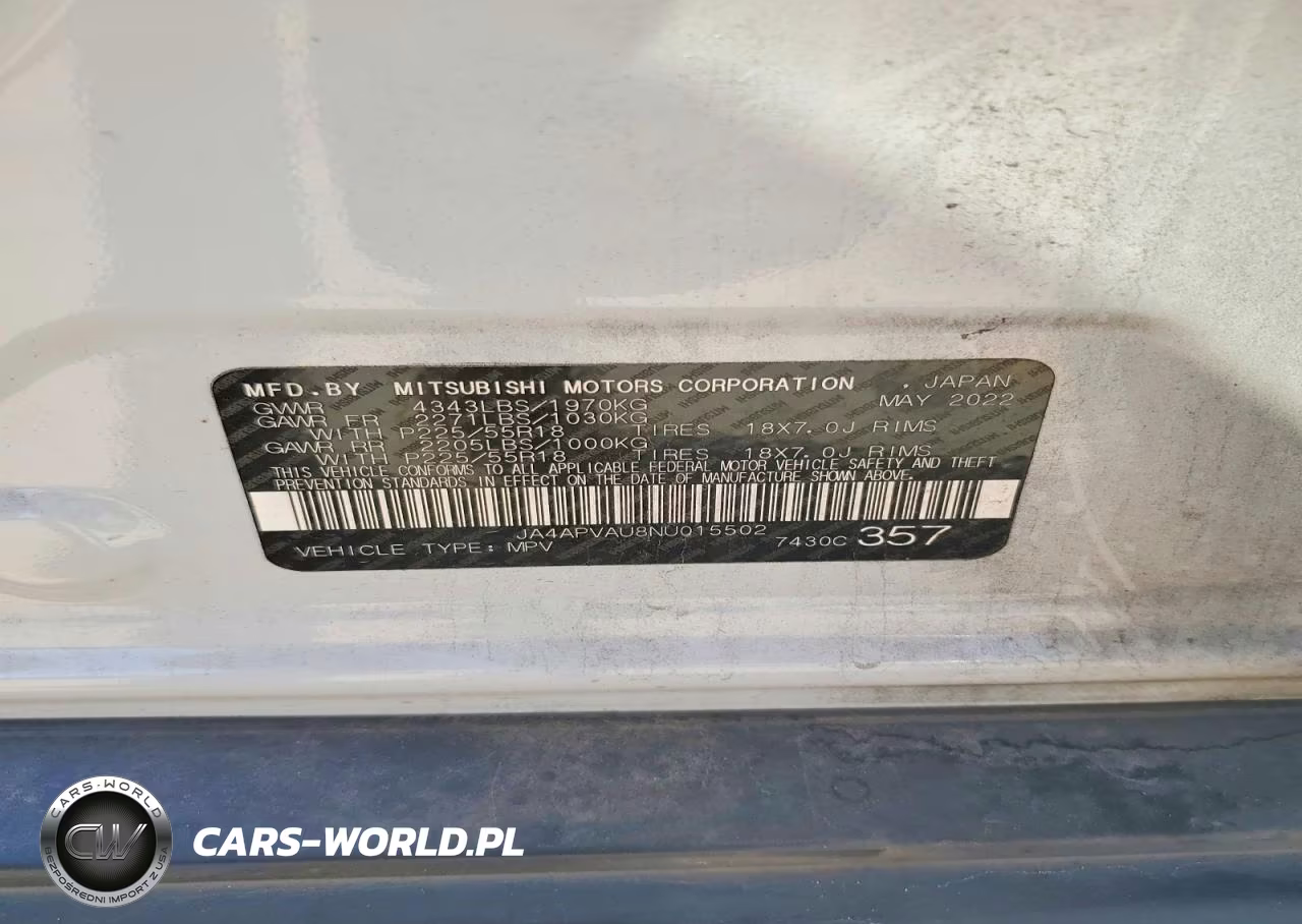2022 Mitsubishi Outlander Sport Se VIN:JA4APVAU8NU015502 - 13