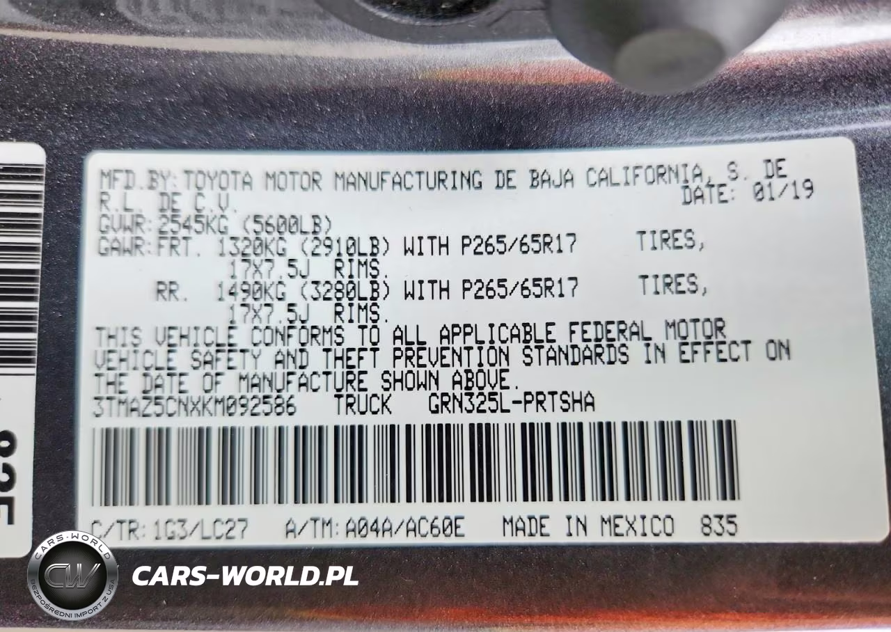 2019 Toyota Tacoma Trd Sport VIN:3TMAZ5CNXKM092586 - 13