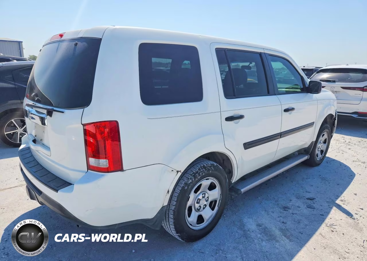 2012 Honda Pilot Lx VIN:5FNYF3H29CB003574 - 3