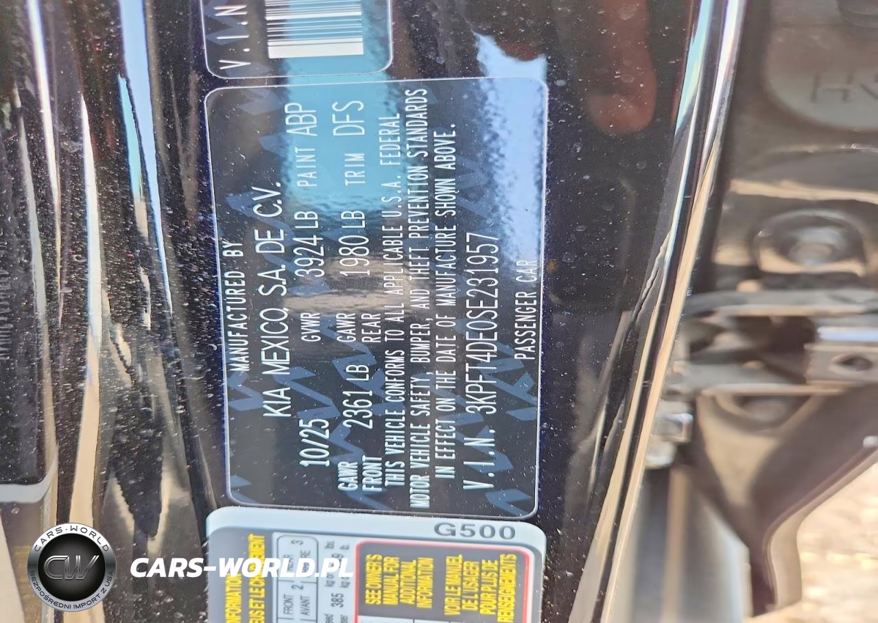 2025 Kia K4 Lxs VIN:3KPFT4DE0SE231957 - 12