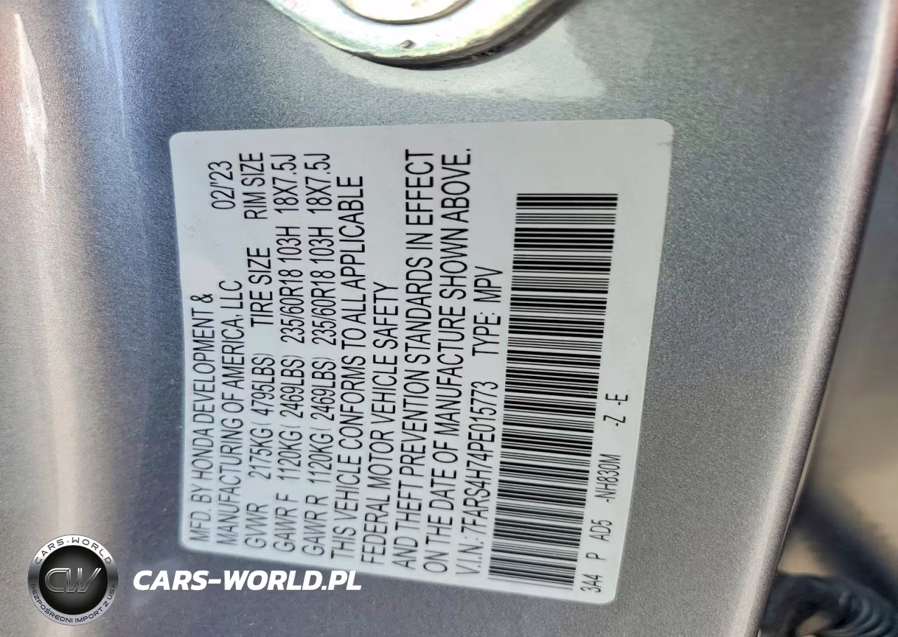 2023 Honda Cr-V Exl VIN:7FARS4H74PE015773 - 13