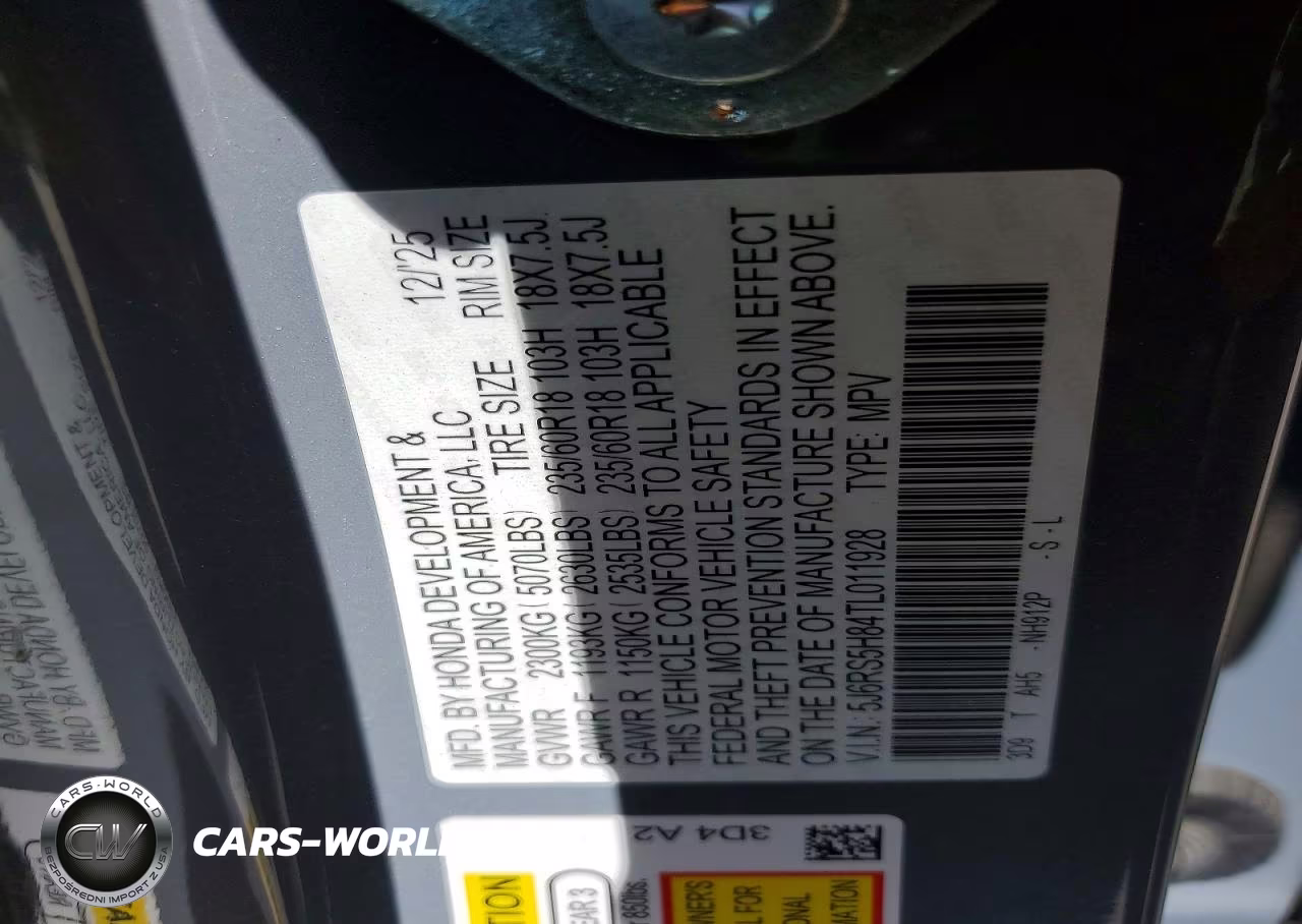 2026 Honda Cr-V Sport-L VIN:5J6RS5H84TL011928 - 13