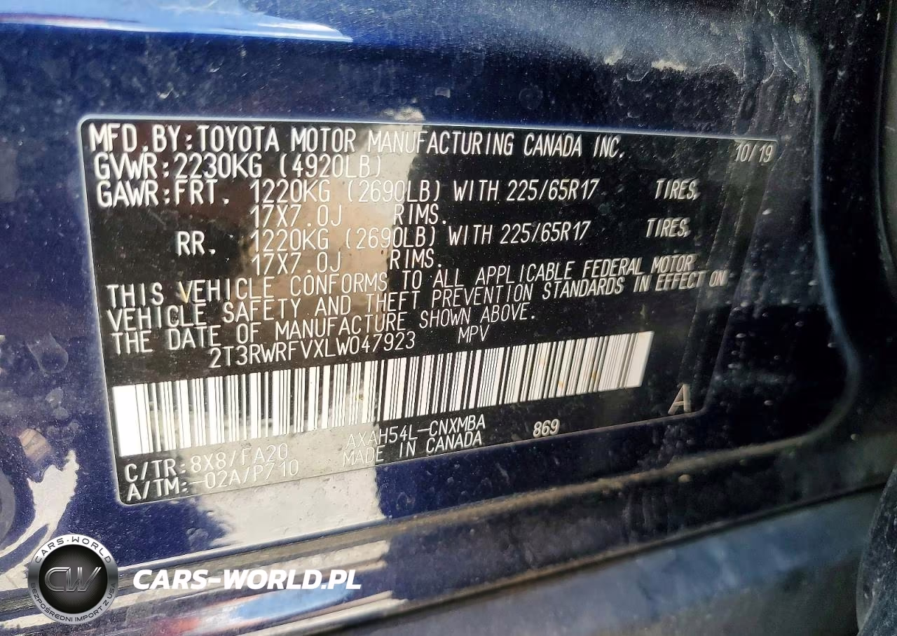 2020 Toyota Rav4 Hybrid Xle VIN:2T3RWRFVXLW047923 - 13