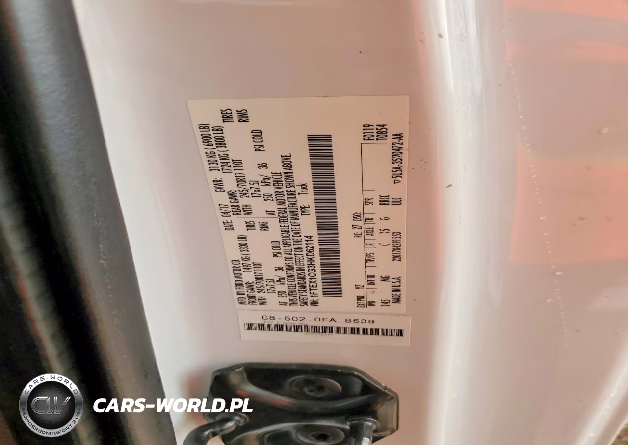 2017 Ford F150 Super Cab VIN:1FTEX1CG3HKD62114 - 13