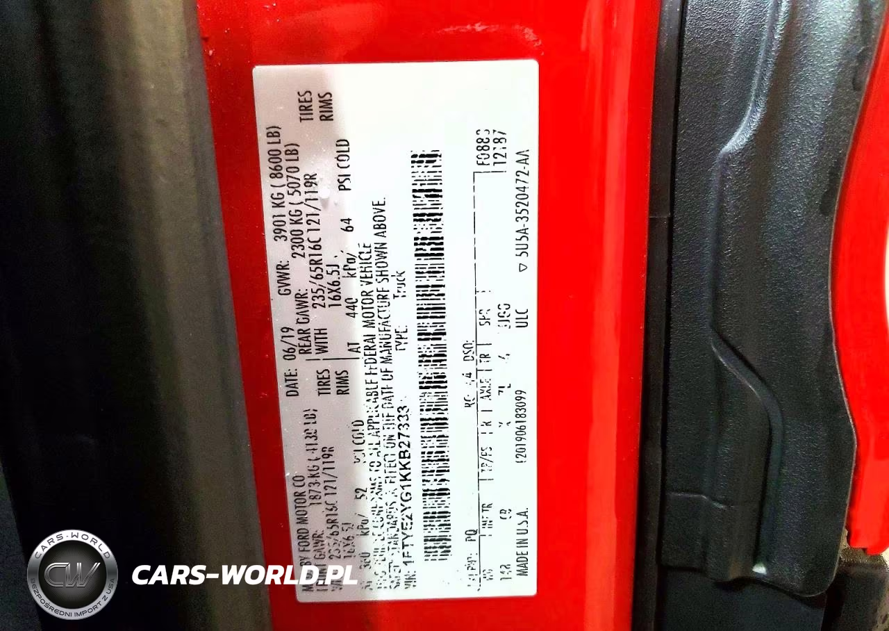 2019 Ford Transit T-150 Van VIN:1FTYE2YG1KKB27333 - 13