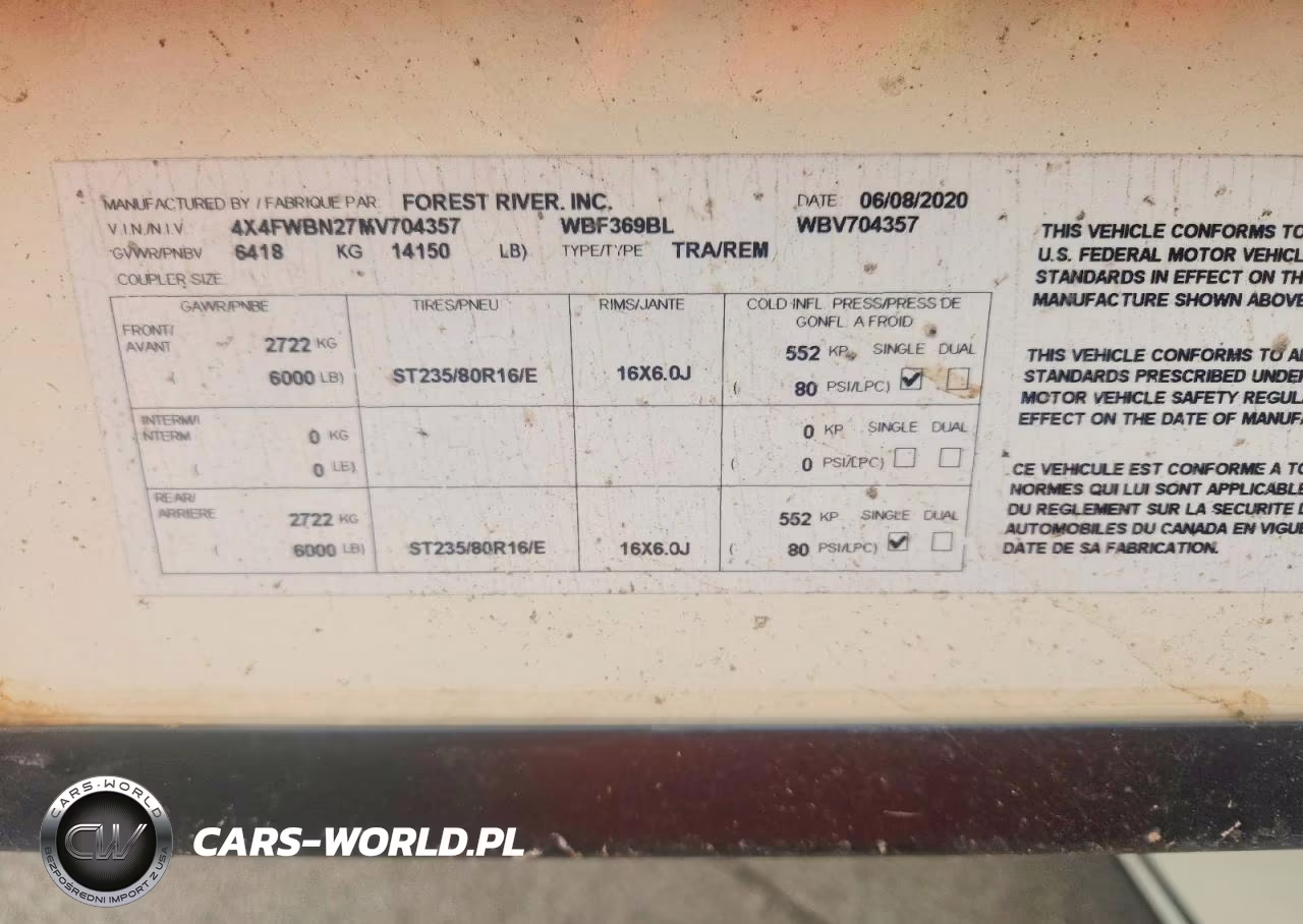 2021 Forest River Wildwood Camper VIN:4X4FWBN27MV704357 - 10