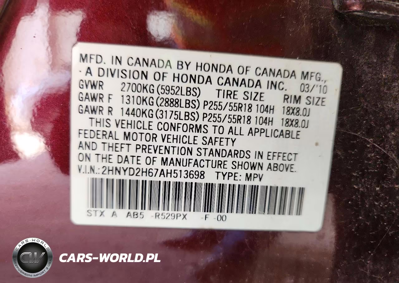 2010 Acura Mdx Technology VIN:2HNYD2H67AH513698 - 13