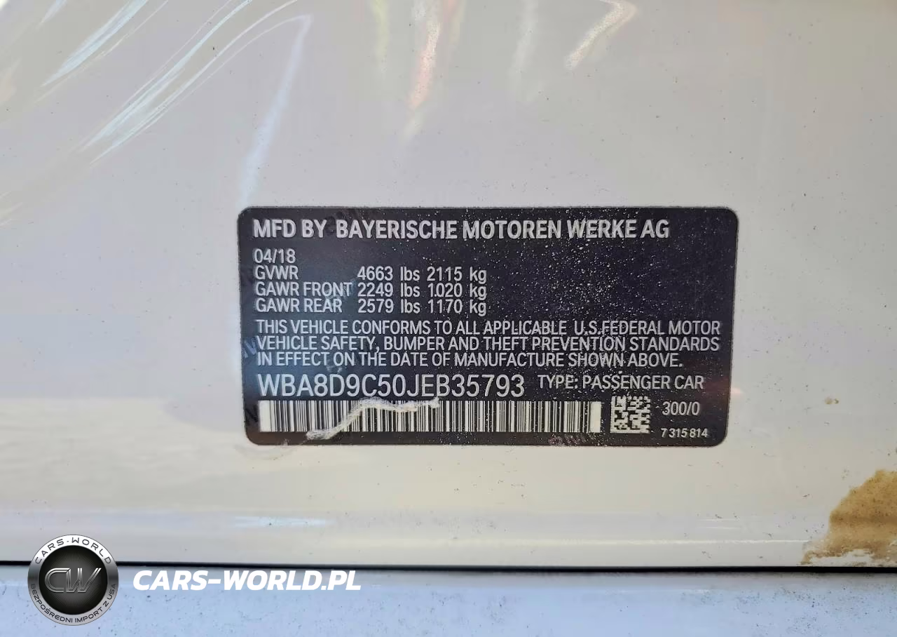 2018 BMW 330 Xi VIN:WBA8D9C50JEB35793 - 12
