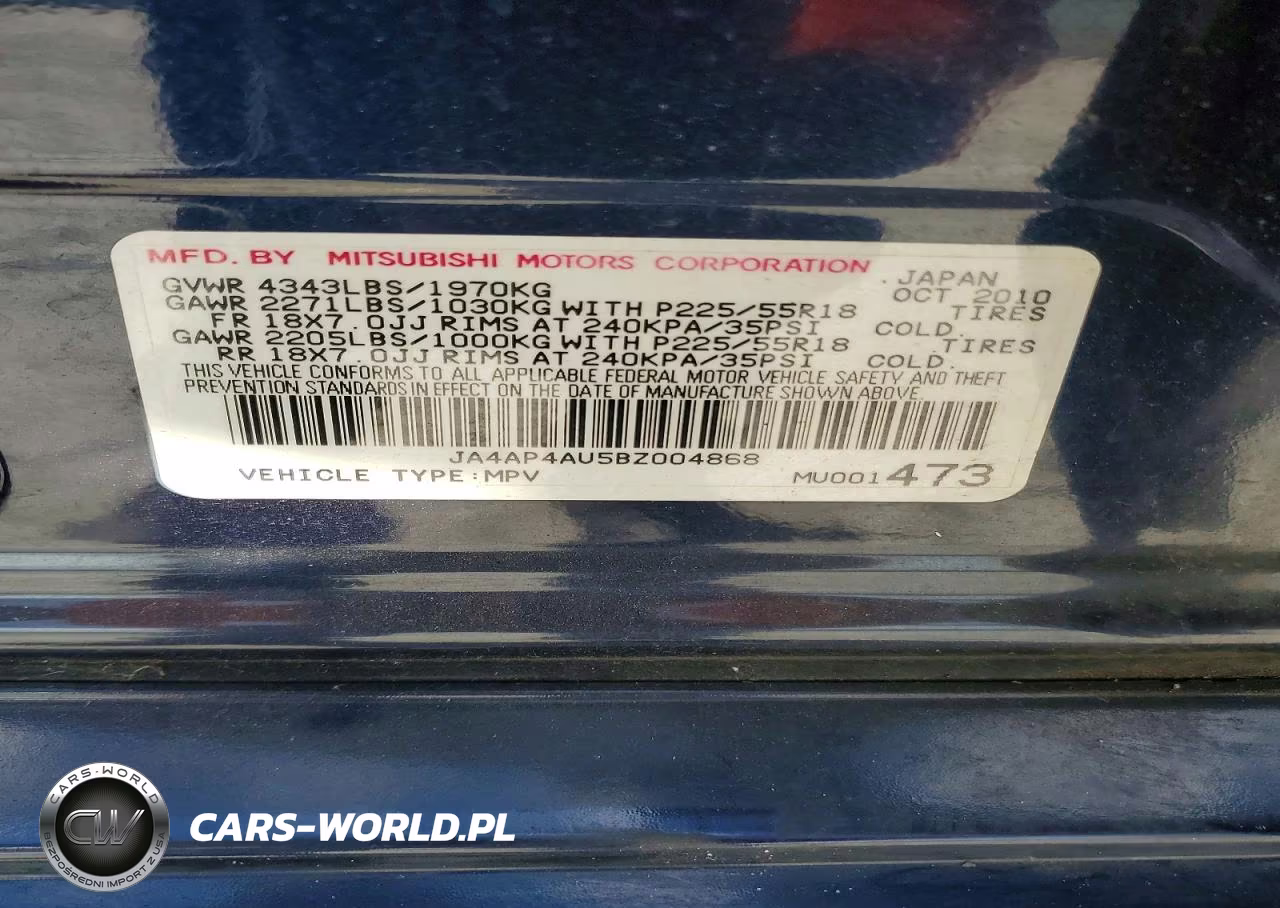 2011 Mitsubishi Outlander Sport Se VIN:JA4AP4AU5BZ004868 - 13