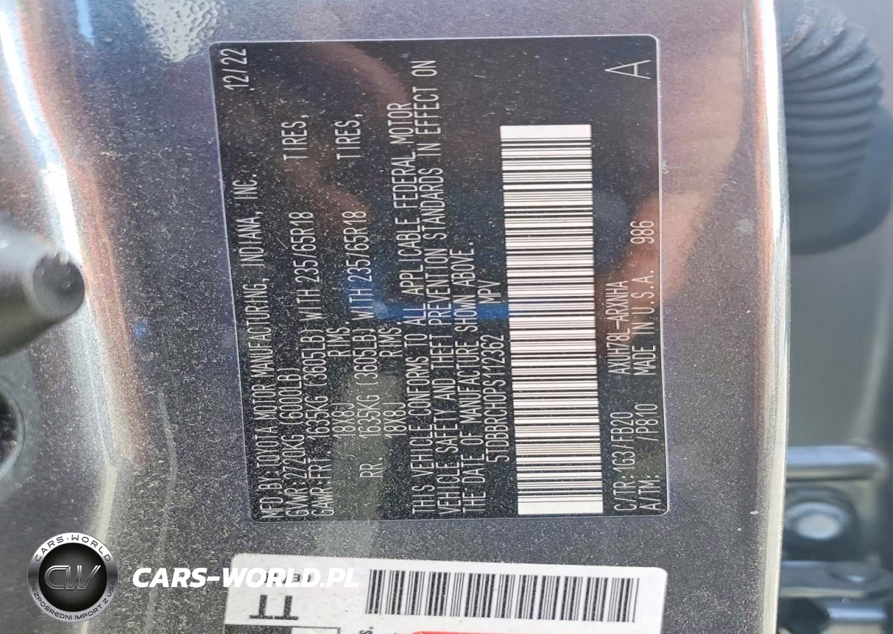 2023 Toyota Highlander Hybrid Le VIN:5TDBBRCH0PS112362 - 13