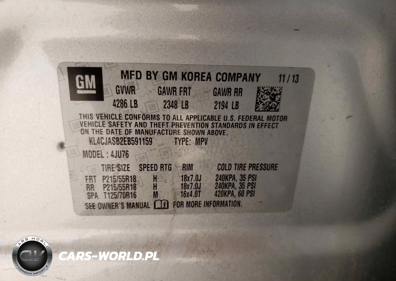 2014 Buick Encore VIN:KL4CJASB2EB591159 - 13