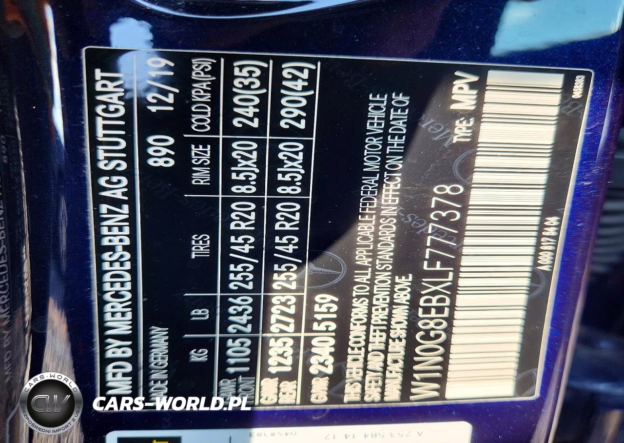 2020 Mercedes-Benz Glc 300 4Matic VIN:W1N0G8EBXLF777378 - 13