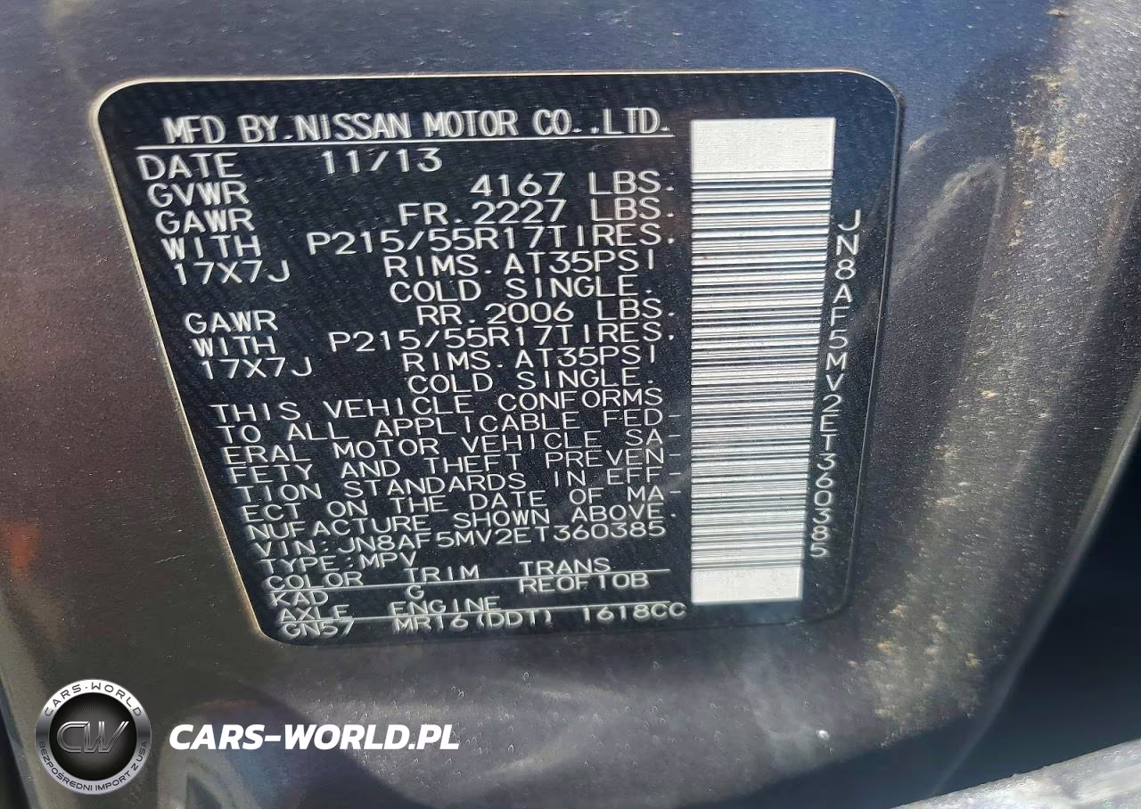 2014 Nissan Juke Sl VIN:JN8AF5MV2ET360385 - 13